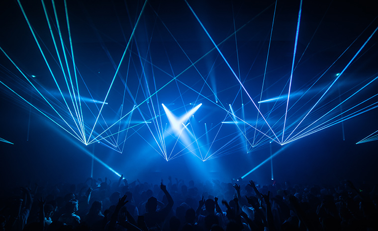 Bild einer Lasershow